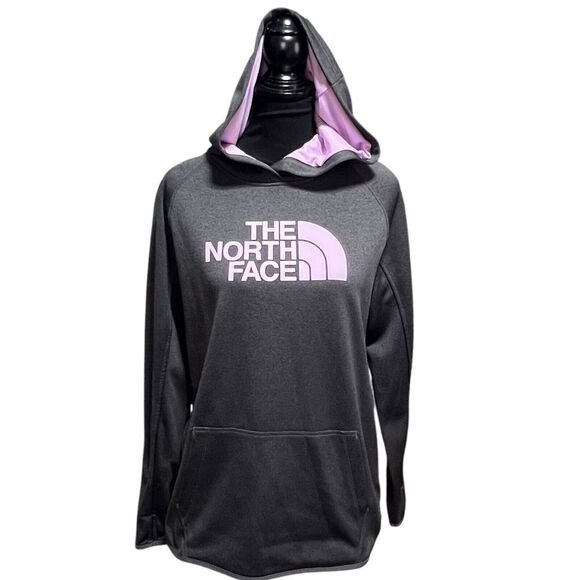 The North Face Women's Size Large North Dorm Hoodie Pullover‎ Gray Purple - Picture 1 of 6